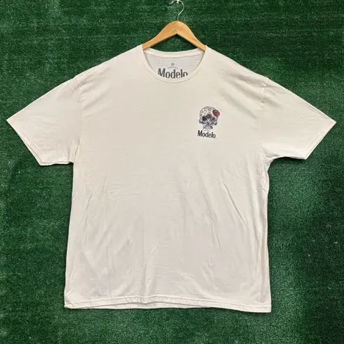Modelo Viva La Tradición Calavera beige T-shirt size 2X