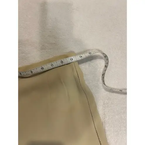 EMANUEL UNGARO Tan Silk Tuxedo Pants Dressy Work Corpcore Cropped Size 40 / 6