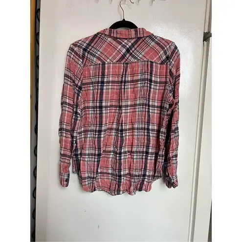 Westport Multicolor Plaid Women’s Button Up Top Size Large