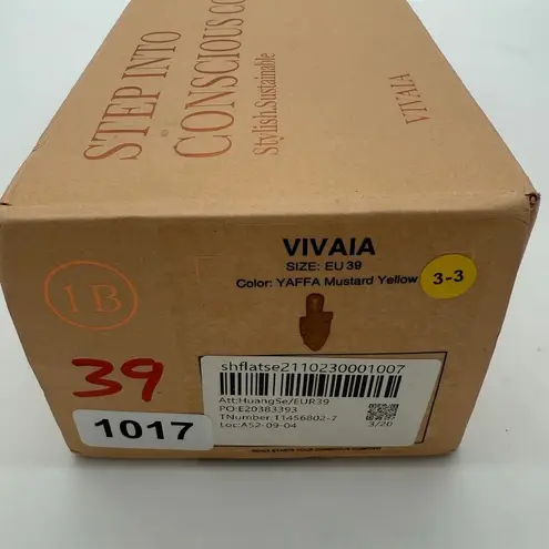 Vivaia Yaffa Pointed Knot Mustard Sandals Old Money Knit Breathable Comfort 8 Yellow