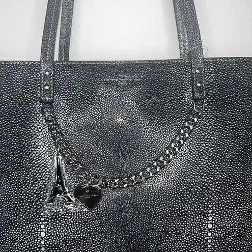 Karl Lagerfeld Maybelle Grey Faux Snakeskin Tote NWT $228 Retail