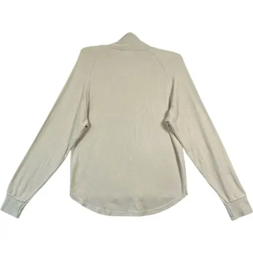 Varley Womens Adkisson Top String soft high low hem tunic collar cream sz XS