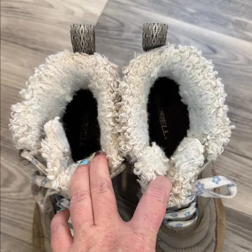 Merrell Brown and Gray Ankle Boots with Star Laces 8.5