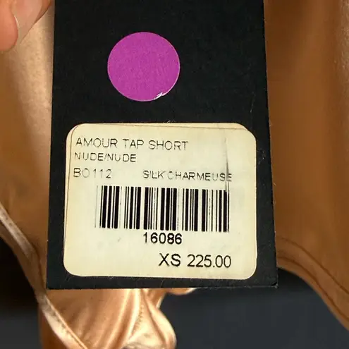 Kiki de Montparnasse Amour Lounge Tap Shorts, Size XS, Nude, 100% Silk, w/ Tags Pink