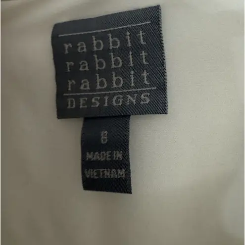 NWT Rabbit Rabbit Rabbit Lace fluffy Midi Dress Women's Sz 6 Boho Fairycore Blue