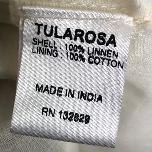 Tularosa  Sara chambray striped linen mini dress