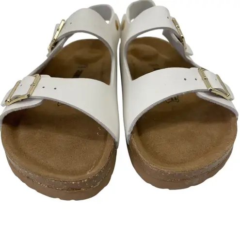 Cushionare CUSHIONAIRE Lulu Cork footbed Sandal White Size 9 New without Box!