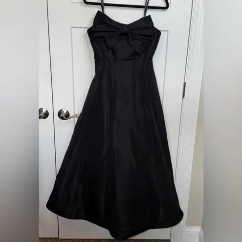 Mac Duggal NWT  Strapless A-Line Tea Length Statement Bow Dress - 49605