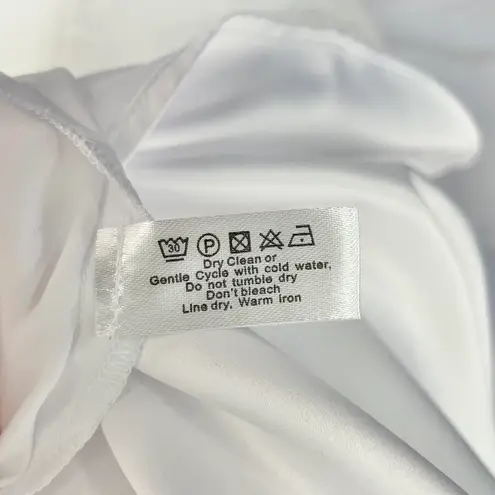 Central Park West New Satin Bow Camisole Tank Top White Black