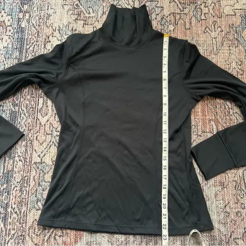 Obermeyer Black Long Sleeve Women's Top Size Small Baselayer Mock Turtleneck