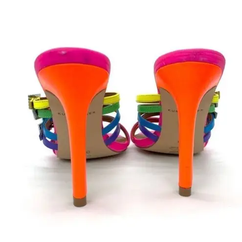 Kurt Geiger Pierra Mule Rainbow Heel Sandals Size 5.5