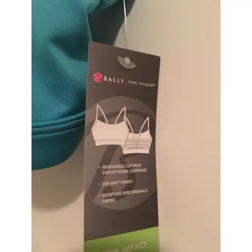 Bally Total Fitness Women's Juniors Sports Bra Size S Blue