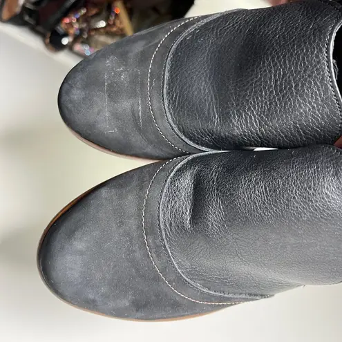 Naot Angin Leather Nubuck Loafers Sz 7 Slip On Cushioned Black