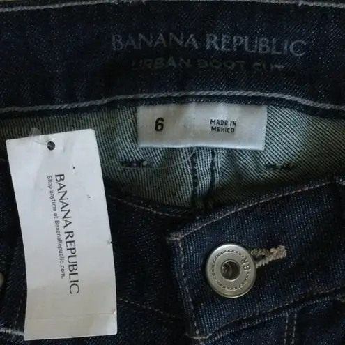 Banana Republic NWT Urban Boot Cut Dark Jeans - Sz 6