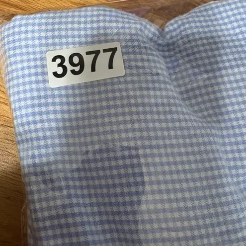 Lauren Ralph Lauren Women Pajama Top XL Blue Gingham Cotton Comfy Sleepwear Logo Size undefined