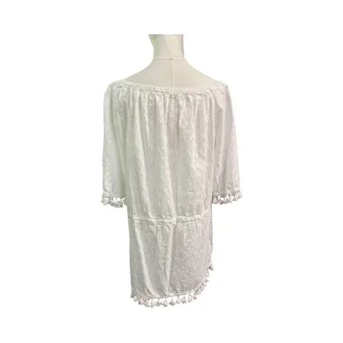 White Cotton Tassel Cover