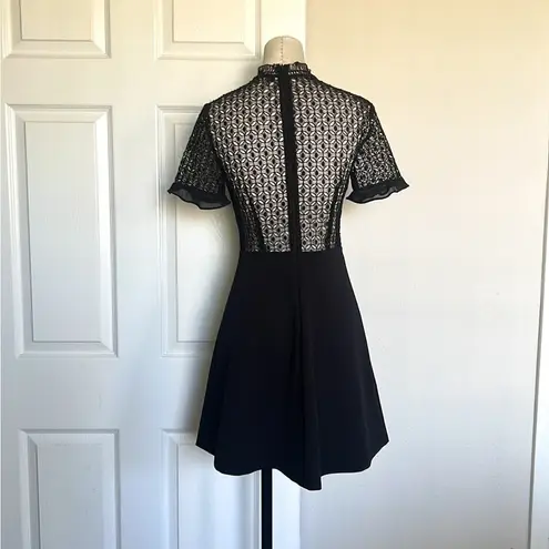 ZARA  Black Embroidery Mini Dress