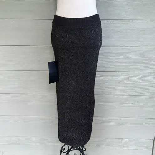 Tuckernuck Black Tinsel Midi Skirt