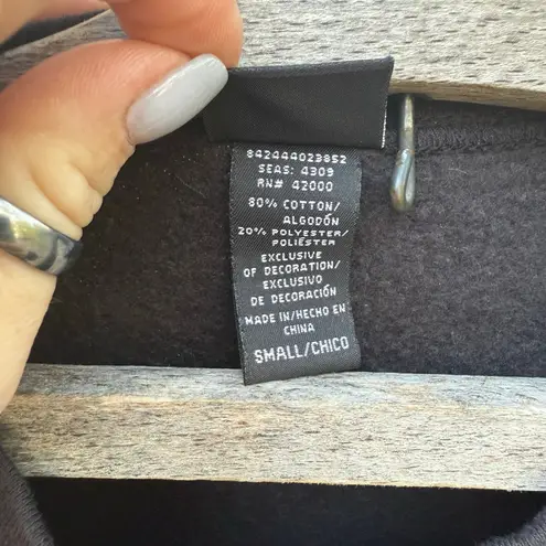 Holiday Edition Halloween Jackolantern embroidered Spooky Cat Black Sweatshirt S