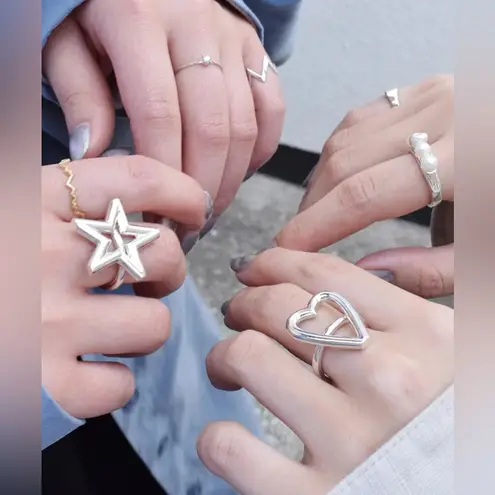 E.M. Star Ring 925 Silver 1802