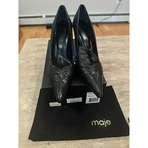 Maje NEW Fabulous Leather Pumps Black size 40