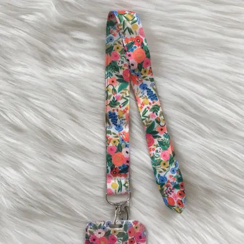 Floral lanyard with Id/ card holder Multiple