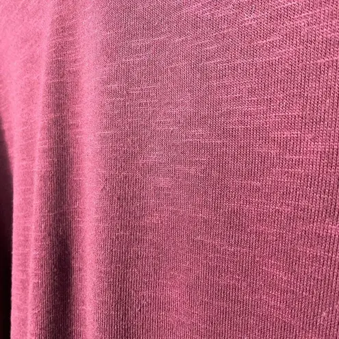 BCX Burgundy Drop Shoulder Dolman Long Sleeve Top Medium