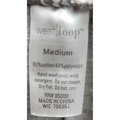 West Loop Lounge Pants Comfy Knit Casual Gray Sweatpants Women's Medium - Image 4