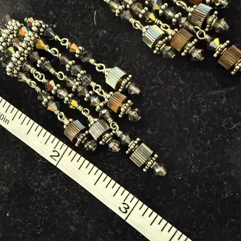 Cristal Chandelier Earrings NWOT Gold