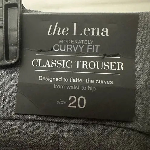 Lane Bryant  The Lena Trouser Size 20 Petite Heather GrayCurvy Stretch Career NWT