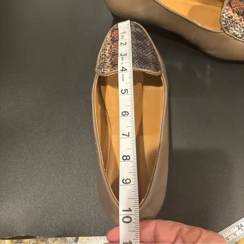 Comfortview ELENA SLIP ON WOMENS SHOES 9.5” Wide BEIGE MAN MADE PATENT MATERIAL