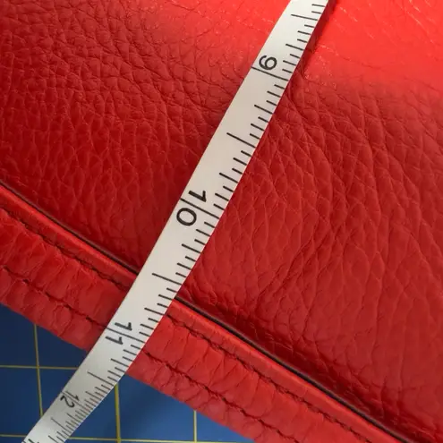 Weitfremd Red Leather Tote Bag