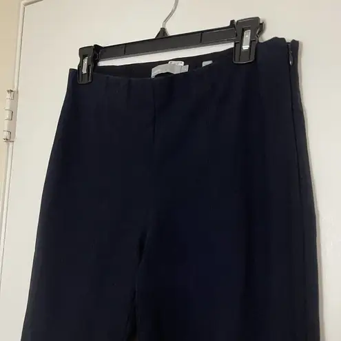 Vince . Ponte Knit side zip navy high rise pants size medium