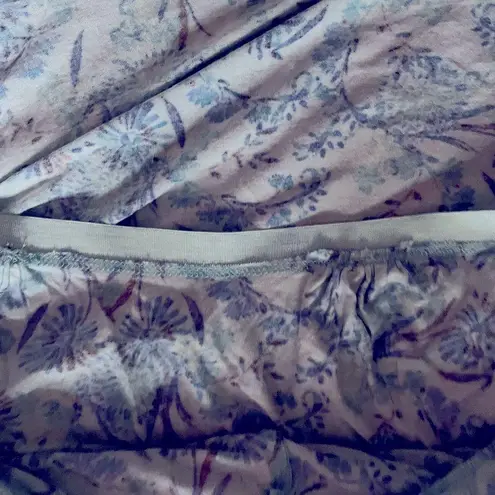 NEW Women AmBrielle Blue Floral Nightgown Inner Bra Adjustable spaghetti Straps Size XL