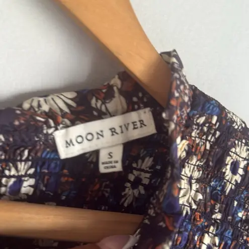 Moon River Floral smocked Dress Small