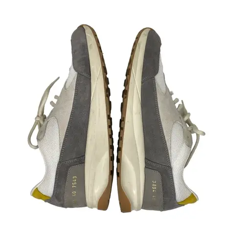 Woman by Common Project Color Block Patterned Sneaker 40 US 10 Gray