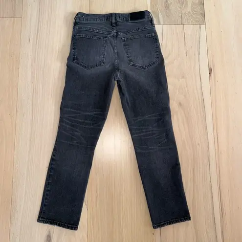 Madewell  The Perfect Vintage Crop Jean Black Jeans Size 26