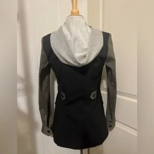 Veronica Beard $795 NEW Dickey Military Blazer Jacket Hoody 2 Army Green Black