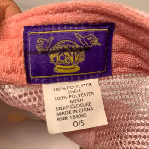 Urban Outfitters  Coney Island Picnic Supersonic Sounds Pink Trucker Hat