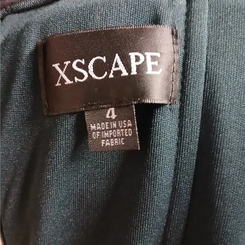 XScape Formal Evening Gown Women's Size 4 Green Wedding Guest Party Bridesmaid