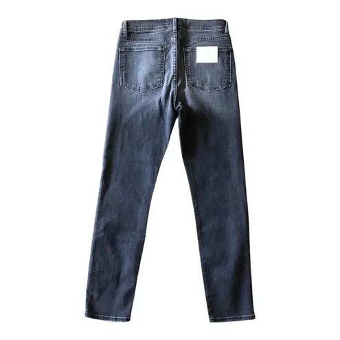 Fidelity Gwen NWT Raw Edge High Rise Skinny Crop Jeans, Castle Gray Wash, 28