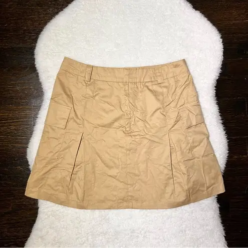 Bohme Khaki Cargo Utility Mini Skirt