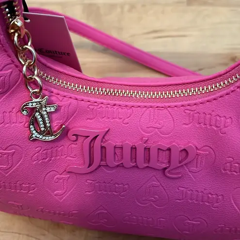 Juicy Couture  Juicy Pink Semi Charmed Hobo Crossbody Purse - NWT