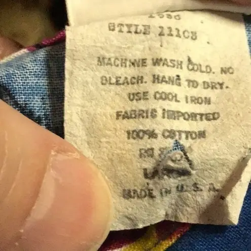 Vintage 80s bright surfer tunic Size L