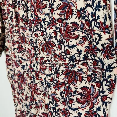 Robert Rodriguez Women's Taylor Floral Cropped Floral Shirt Jumpsuit Size 4