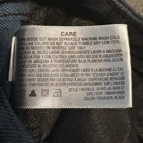 Jordache Black High Rise Straight Leg Jeans Womens Size 16