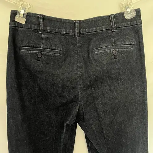 Talbots  Heritage Womens Jeans Size 6 Dark Wash Stretch High Rise Flat Front