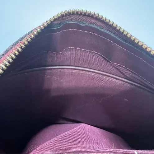 Etienne Aigner Dark Burgundy Leather Shoulder Bag