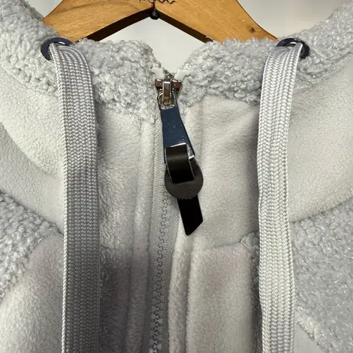 1 Madison Expedition Hooded Teddy Jacket in Gray Size Large