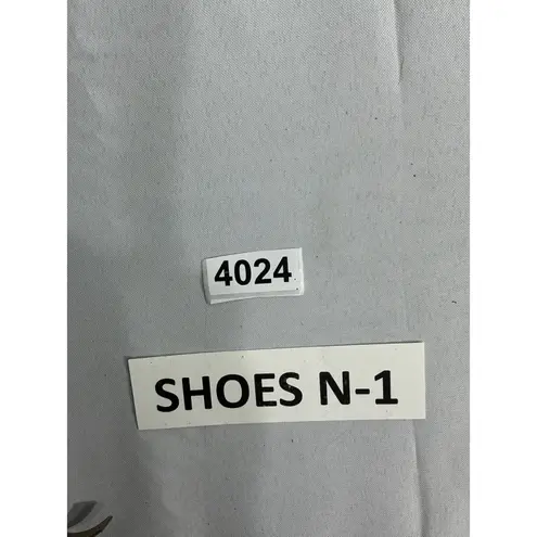 Toms Womans Tom’s Ankle Boots 9 W Beige Vented Side Zip Open Toe Block Heel